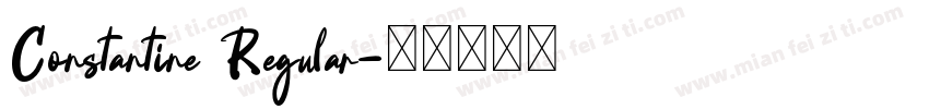 Constantine Regular字体转换